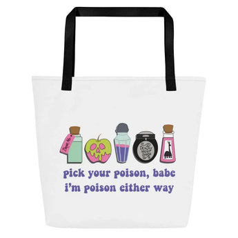 Pick Your Poison Tote Bag -Disney Park Shirts- Park Shirts Store