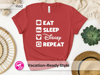 Eat Sleep Disney Repeat Shirt -Disney Park Shirts- Park Shirts Store