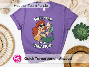 Ariel Vacation Shirt | Shell Yeah Dole Whip Tee | Little Mermaid Disney Vacation Shirt | Beach & Park Graphic Tee -Disney Park Shirts- Park Shirts Store