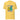 A yellow t-shirt with a graphic design featuring two cartoon characters, a yellow duck and a blue rabbit, along with the text "PLAY NICE OR ELSE" above them.