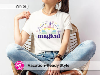 Disney Castle Shirt | Magical Purple Graphic Tee | Disney World Vacation Shirt | Disney Park Tee | Unisex Disney Shirt -Disney Park Shirts- Park Shirts Store