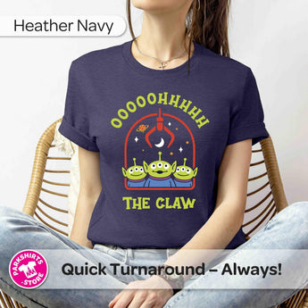 Toy Story Alien Shirt | The Claw Graphic Tee | Little Green Men Inspired Shirt | Cute Alien T-Shirt | Pixar Inspired Park Shirt - Park Shirts Store