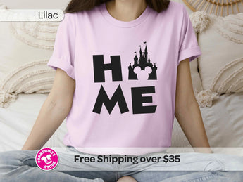Home Is Where the Magic Is Shirt, Disney Castle Tee, Disney Vacation Shirt, Family Matching Disney Shirt, Disney Park Graphic Tee -Disney Park Shirts- Park Shirts Store