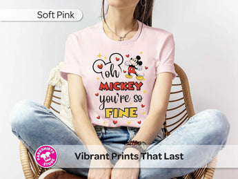 Hey Mickey You're So Fine Shirt | Retro Mickey Tee | Funny Disney Shirt | 80s Inspired Disney Vacation Tee -Disney Park Shirts- Park Shirts Store