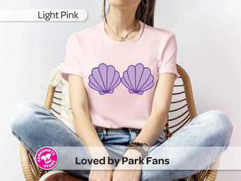 Ariel Shell Shirt | Little Mermaid Inspired Tee | Disney Princess Shirt | Mermaid Graphic Tee | Disney Vacation Shirt -Disney Park Shirts- Park Shirts Store