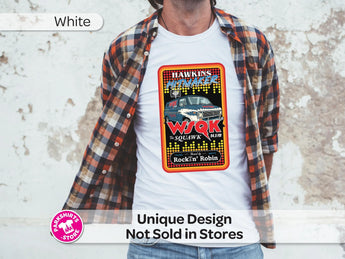 Hawkins WSQK Radio Shirt | 80s Radio Van Tee | Retro Hawkins Shirt | Vintage Radio Graphic | Small Town 80s Tee | Retro Gift -Disney Park Shirts- Park Shirts Store
