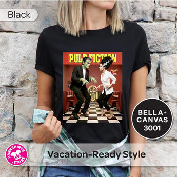 Frankenstein Dance Shirt, Halloween Horror Tee, Classic Monster Graphic T-Shirt, Retro Halloween Shirt, Frankenstein Halloween Gift - Park Shirts Store