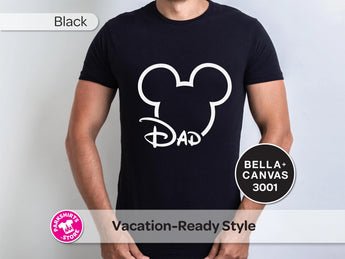 Disney Dad Adult Shirt – Mickey Outline -Disney Park Shirts- Park Shirts Store