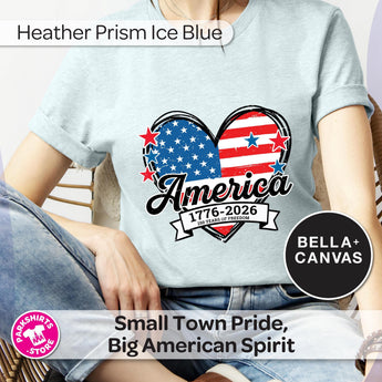 America 250 Shirt | 1776 2026 Patriotic Tee | 250 Years of Freedom | Vintage USA Flag Shirt | Fourth of July Shirt | Americana Tee - Park Shirts Store