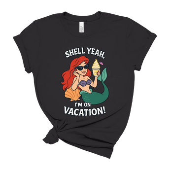 Disney - Shell Yeah, I’m On Vacation t-shirt -Disney Park Shirts- Park Shirts Store