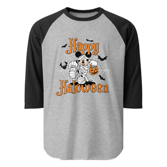 Disney – Mickey Mummy Happy Halloween 3/4 Sleeve Raglan - Park Shirts Store