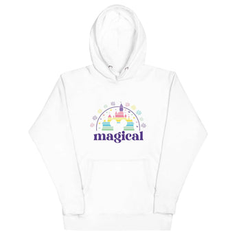 Magical Castle With Fireworks - Hoodie -Disney Park Shirts- Park Shirts Store