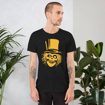 Haunted Mansion Hat Box Ghost - Yellow -Disney Park Shirts- Park Shirts Store