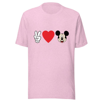 Peace Love Mickey - t-shirt -Disney Park Shirts- Park Shirts Store