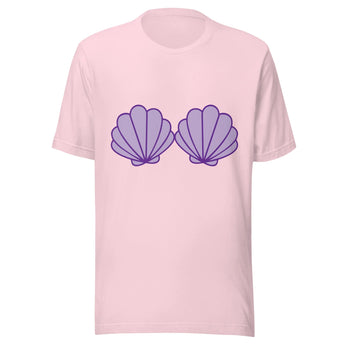 Ariel Purple Shells – Little Mermaid-Inspired t-shirt -Disney Park Shirts- Park Shirts Store