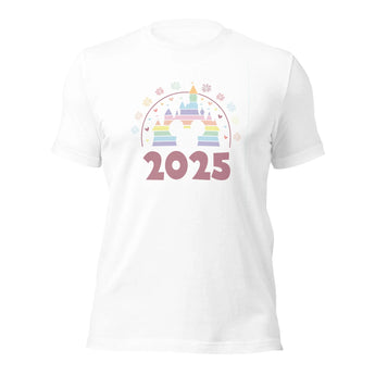 2025 Pastel Disney Castle -Disney Park Shirts- Park Shirts Store