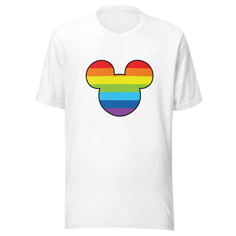Pride Mickey Head Silhouette Disney t-shirt -Disney Park Shirts- Park Shirts Store