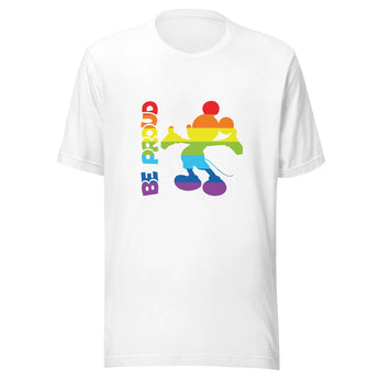Be Proud Rainbow Mickey Disney t-shirt -Disney Park Shirts- Park Shirts Store