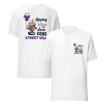 Disney – Sipping Joffrey's Coffee Down Main Street USA t-shirt - Park Shirts Store