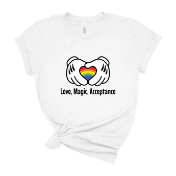 Love, Magic, Acceptance Disney t-shirt -Disney Park Shirts- Park Shirts Store