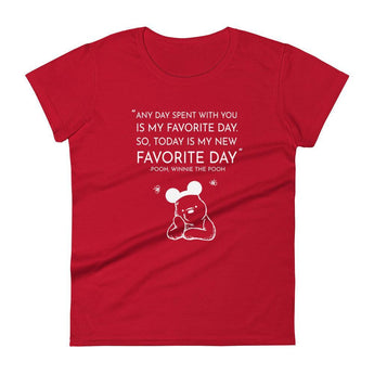 Winnie The Pooh Favorite Day Women's Fit t-shirt -Disney Park Shirts- Park Shirts Store