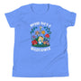 Alice In Wonderland shirt that says "Maybe She's A Wildflower" - Blue t-shirt front profile - www.parkshirts.store
