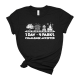 1 Day 4 Parks Challenge - White - Park Shirts Store