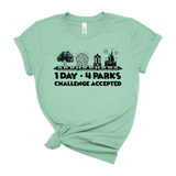 1 Day 4 Parks Challenge -Black - Park Shirts Store