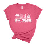 1 Day 4 Parks Challenge - White - Park Shirts Store