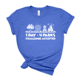 1 Day 4 Parks Challenge - White - Park Shirts Store