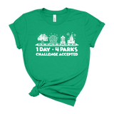 1 Day 4 Parks Challenge - White - Park Shirts Store