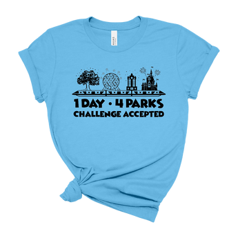 1 Day 4 Parks Challenge -Black - Park Shirts Store