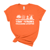 1 Day 4 Parks Challenge - White - Park Shirts Store
