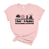 1 Day 4 Parks Challenge -Black - Park Shirts Store