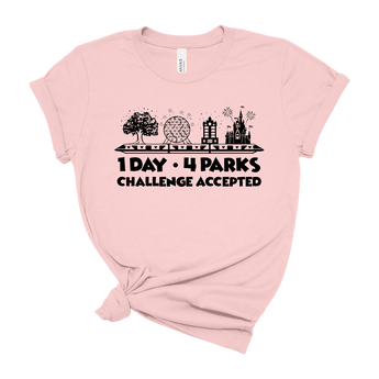 1 Day 4 Parks Challenge -Black - Park Shirts Store