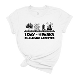 1 Day 4 Parks Challenge -Black - Park Shirts Store