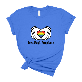 Columbia-Blue-Shirt-Mockups-front-Love-Magic-Acceptance-Disney-t-shirt