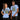 Couple wearing matching Ice Gator Blizzard Beach shirts