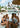 Friends laughing at a water park