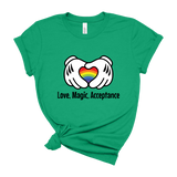Kelly-Shirt-Mockups-front-Love-Magic-Acceptance-Disney-t-shirt