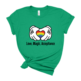Kelly-Shirt-Mockups-front-Love-Magic-Acceptance-Disney-t-shirt