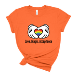 Orange-Shirt-Mockups-front-Love-Magic-Acceptance-Disney-t-shirt