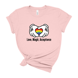 Soft-Pink-Shirt-Mockups-front-Love-Magic-Acceptance-Disney-t-shirt