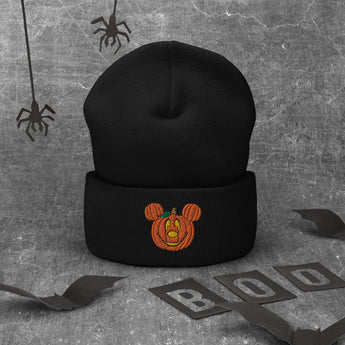 Mickey Pumpkin Poofy Beanie - Park Shirts Store