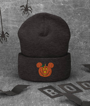 Mickey Pumpkin Poofy Beanie - Park Shirts Store