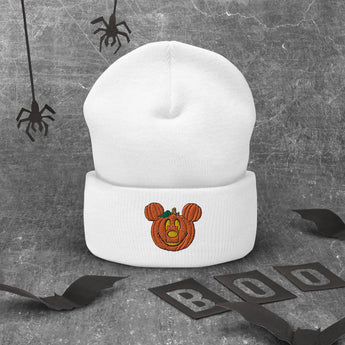 Mickey Pumpkin Poofy Beanie - Park Shirts Store
