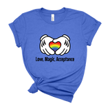 heather-true-royal-Shirt-Mockups-front-Love-Magic-Acceptance-Disney-t-shirt
