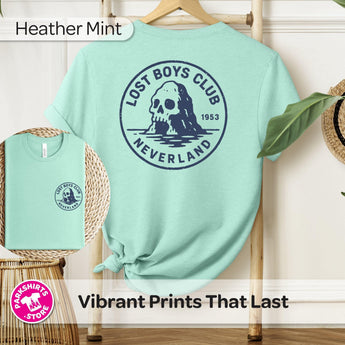Lost Boys Club Shirt | Peter Pan Neverland Tee | Skull Island Graphic | Disney Inspired Shirt | Front & Back Disney Tee - Park Shirts Store