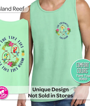 Enchanted Tiki Room Tank Top | Adventureland Disney Shirt | Disney Vacation Tank | Tropical Disney Top | Tiki Room Fan Gift | Front & Back -Disney Park Shirts- Park Shirts Store
