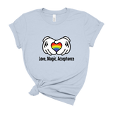 light-blue-Shirt-Mockups-front-Love-Magic-Acceptance-Disney-t-shirt